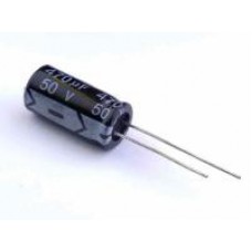 Электролитический конденсатор 470 мкФ (uF) 50В, 10*20мм