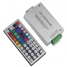 Контроллер RGB 12-24V 12A с пультом на 44 кнопки